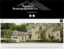 Tablet Screenshot of northeastseamlessgutters.com